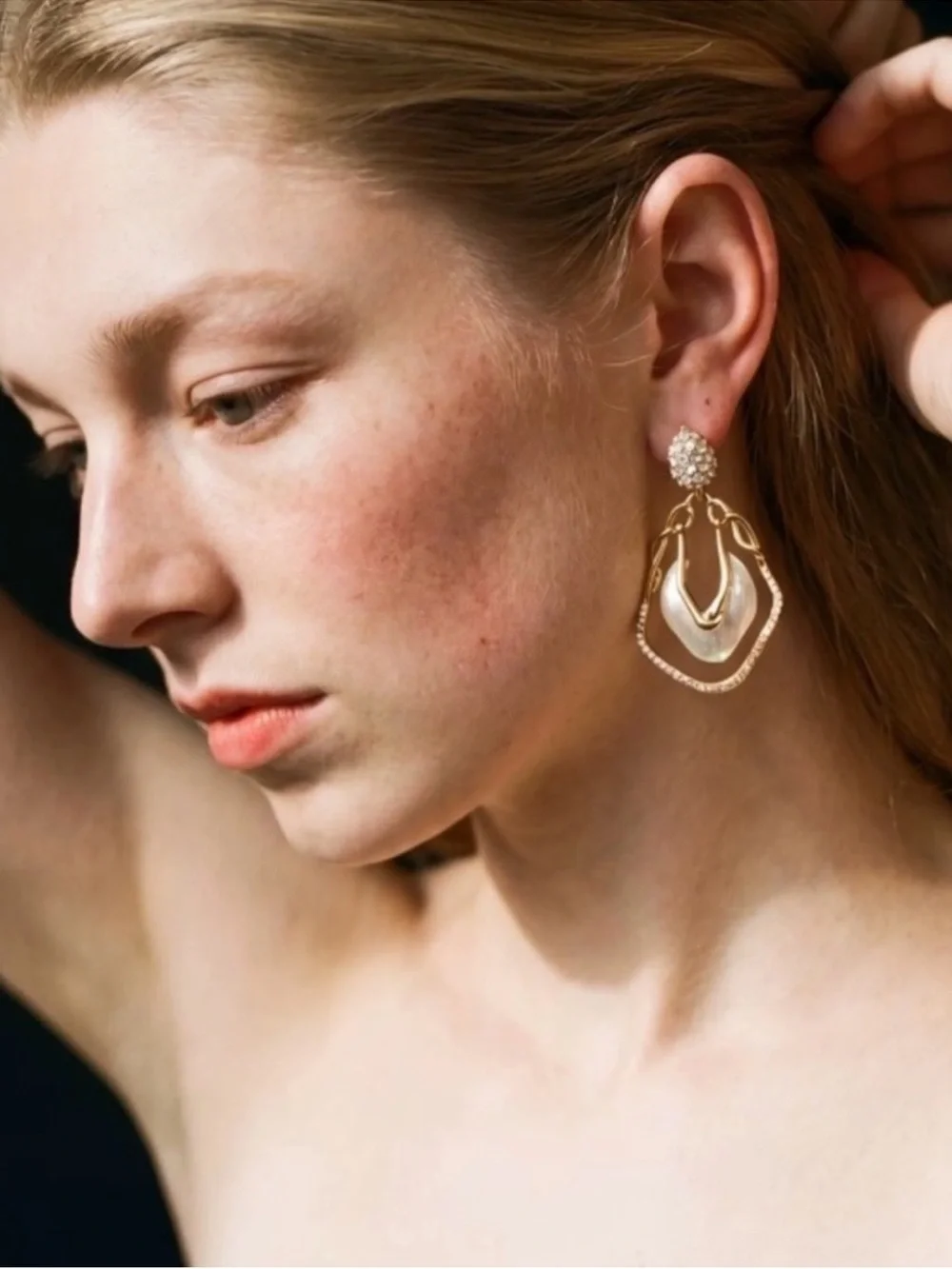 Alexis Bittar Crystal Lucite Dangle Earrings
